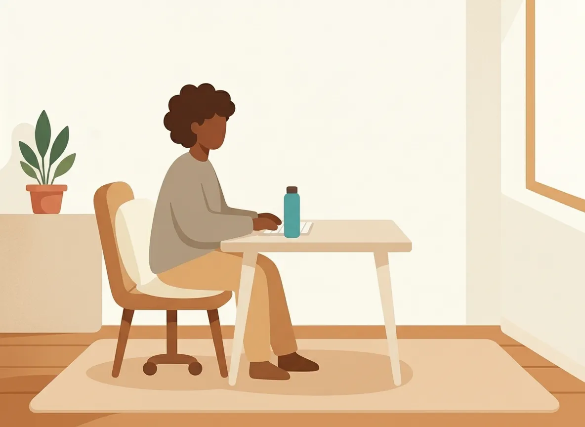 Sitting with an anal fissure